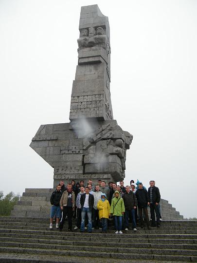 Uczniowie ZSE na Westerplatte